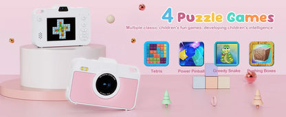 16X 48MP Kids Photography Camera Front Rear Dual Lens Boys Girls Digital Video Recorder Selfie Beginner Camera For Children