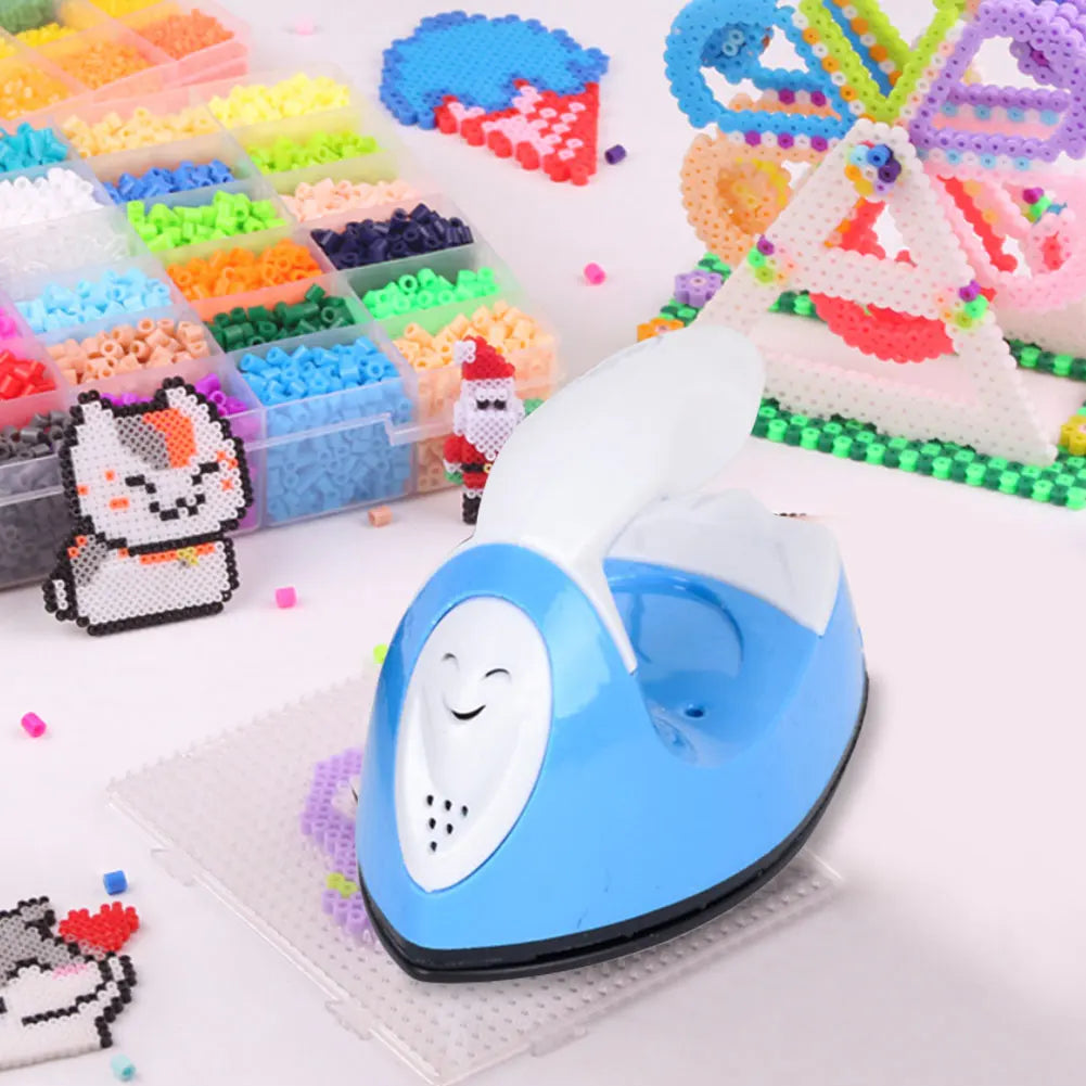 Mini DIY Children Electric Iron Collage Beans Hot Diamonds Heat Transfer Printing 60-300W Heat Press Machine US/UK/EU Plug