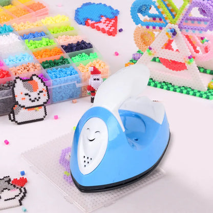 Mini DIY Children Electric Iron Collage Beans Hot Diamonds Heat Transfer Printing 60-300W Heat Press Machine US/UK/EU Plug