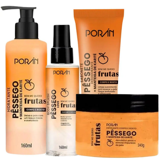 Full Kit 4 items Body and Face Care Peach Porán by PDG ibma