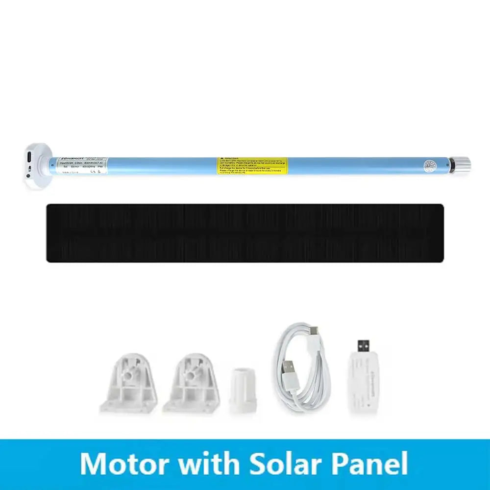 Zemismart WiFi Electric Roller Shade Motor for 17mm 25mm 28mm Tube Built-in Battery Work with Tuya Alexa Google Home Alice Voice