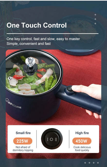 Multifunction Cooker Household Single/Double Layer Hot Pot Electric Rice Cooker Student Dormitory Mini Non-stick Pan Pots EU/US