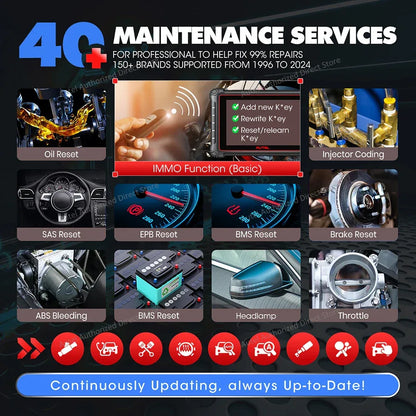 Autel MaxiPRO MP900TS OBD2 Scanner TPMS Diagnostic Tool ECU Coding, Active Test, 40+ Services, CAN FD&DOIP Upgraded of MK808S-TS
