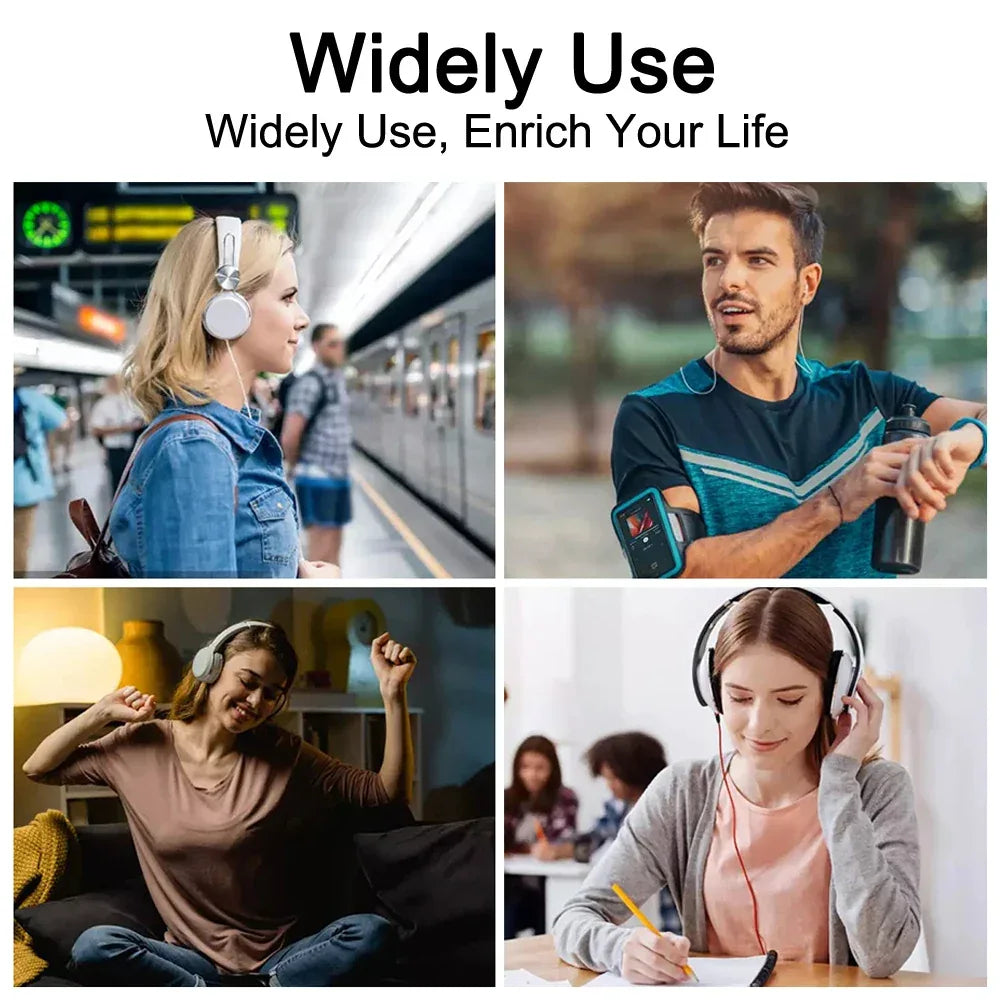 Bluetooth 5.4 MP3 Player Full Screen Walkman Music Player Novel Reading E-book Mp4 Video Player With Earphone Video Recording