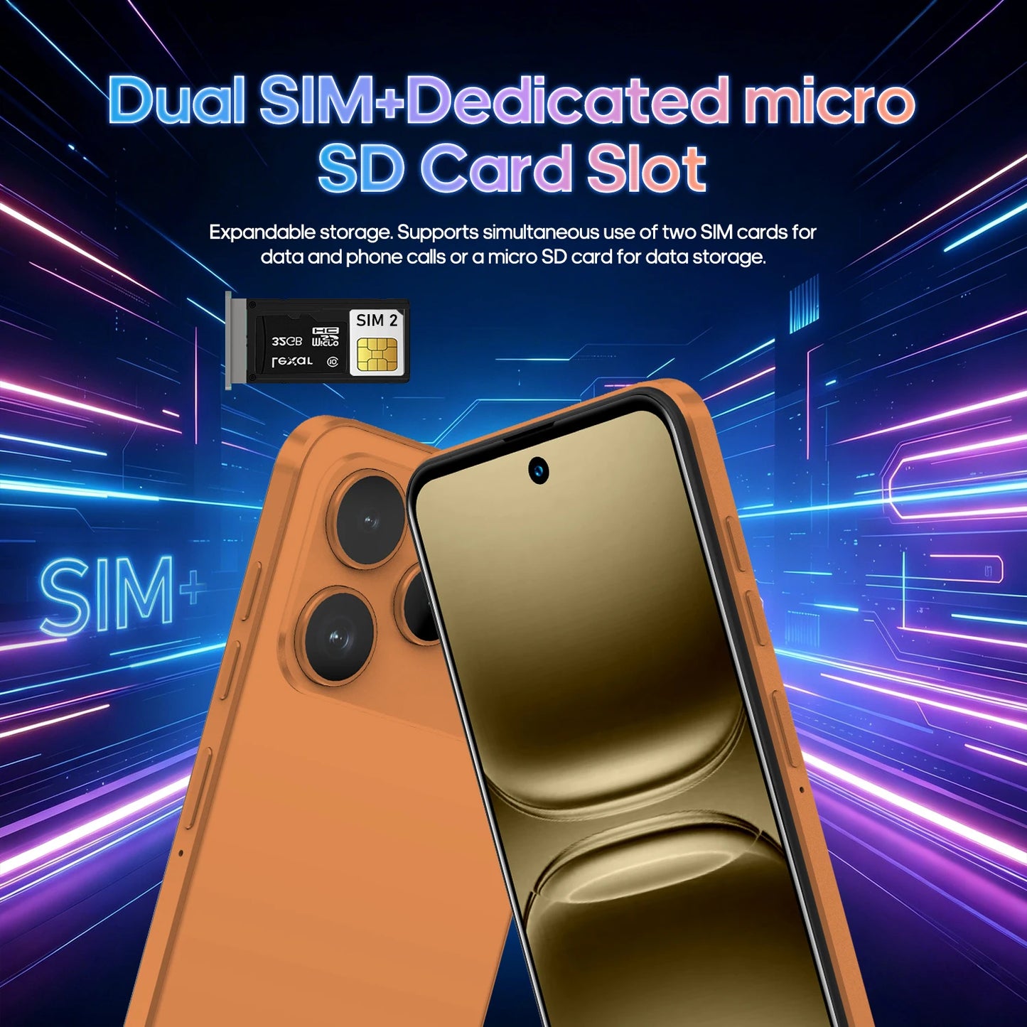 FUFFI M17 Pro Smartphone Android 6G RAM 128GB ROM 6.56 Inch Cellphone 720x1612HD 24+48MP 5800mAh Battery 4G Network Mobile Phone