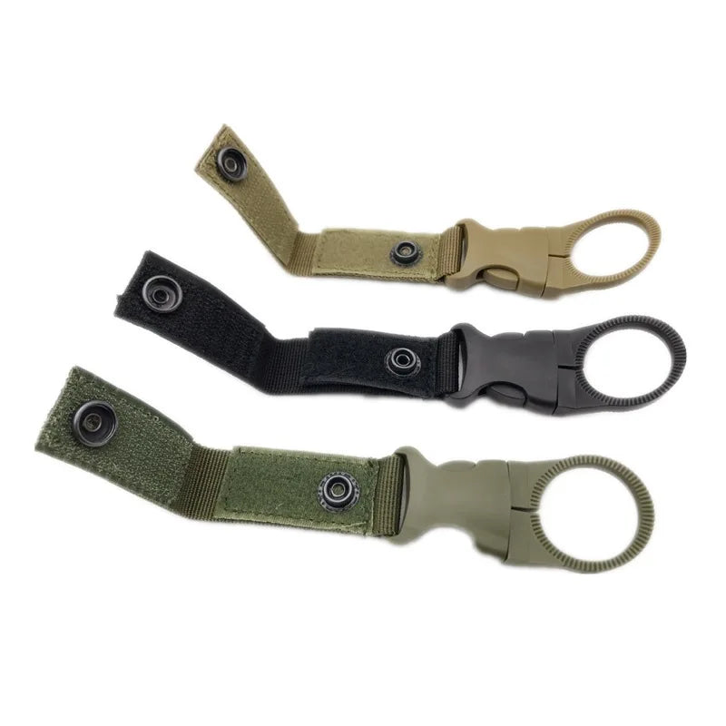 Outdoor sports drink bottle holder strap mount climbing clip portable water bottle hook mineral water clip