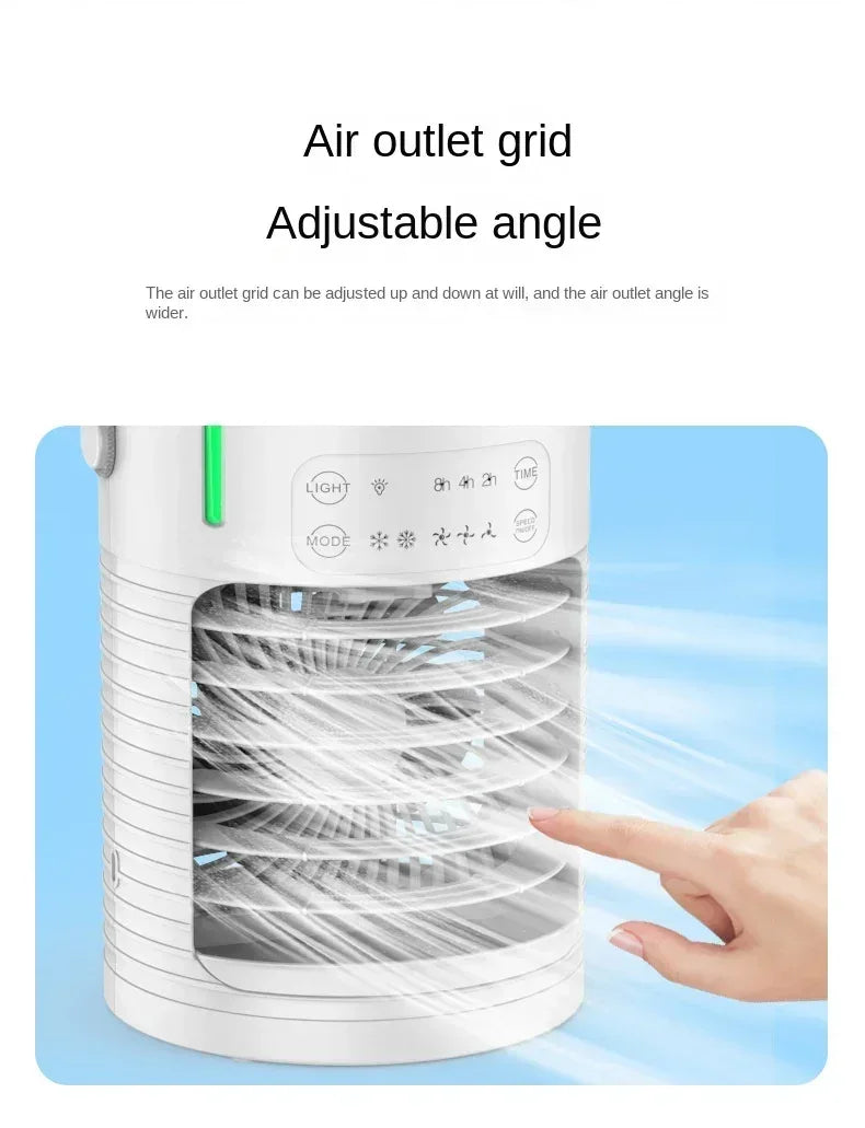 Desktop Air Conditioner Portable Air Conditioner Small Air Cooler Hydrocooling Portable Air Adjustment for Office Cooling Fans