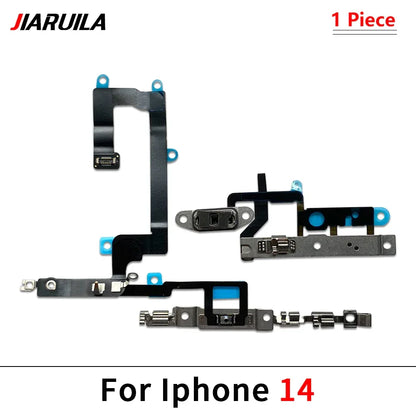 NEW Power On Off Volume Side Button Key Flex Cable Replacement Parts For iPhone 13 mini 14 Plus 15 Pro Max 13 Pro