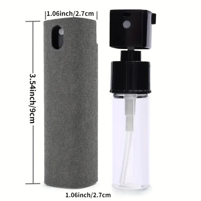 1/2/3pc 2 In 1 Screen Cleaner Spray Portable Tablet Mobile Phone Touch Screen Screen Microfiber Cloth Dust Removal Cleaning Tool