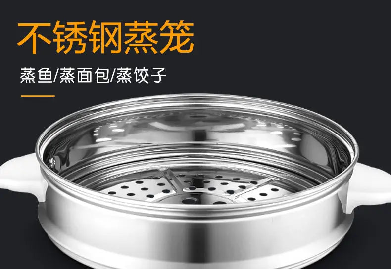 PQKERQE Half-Ball Shape Rice Cooker with 2L Large Capacity, 304 Stainless Steel Inner Pot, Suitable for 3-4 Person Household