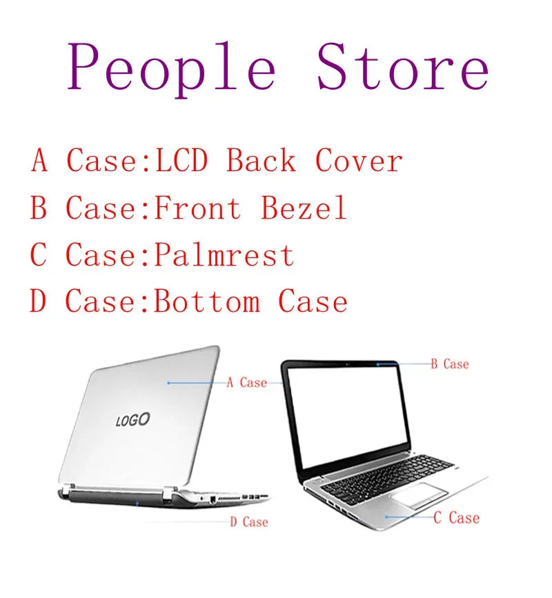 Replace Cover For ProBook 440 G7 445 G7 zhan66 Pro 14 G3 LCD Top Case/Back Cover/Front Bezel/Bottom Case/Hinges Silver