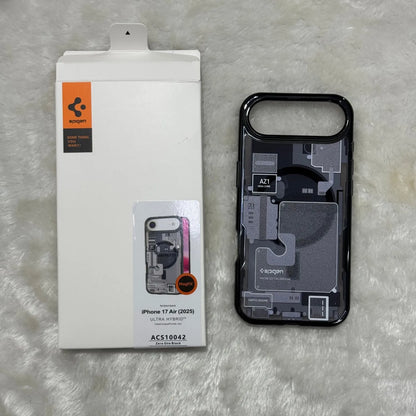Original Spigen technology case for iPhone 17 Pro Max, magnetic phone case, transparent acrylic 17 Pro protective cover