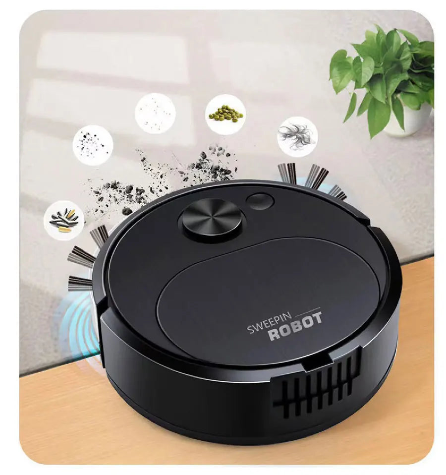 Wireless Smart Robot Sweeping Robot Vacuum Cleaner Mopping 3 In 1 Smart USB 1500Pa Dragging Cleaning Sweep Floor For Home Office