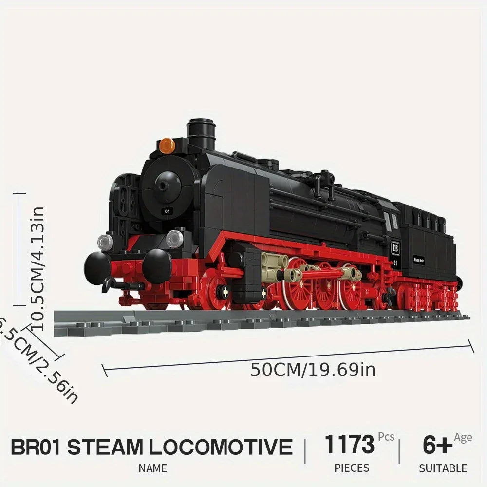 Track electric train city train model puzzle building block toy assemble and insert toy  gift
