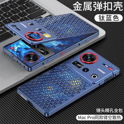 1:1 Copy for MacPro heat dissipation Metal bumper for ZTE Nubia Z70 Ultra Z70U cover Case Full Aluminium Alloy silky capas Funda