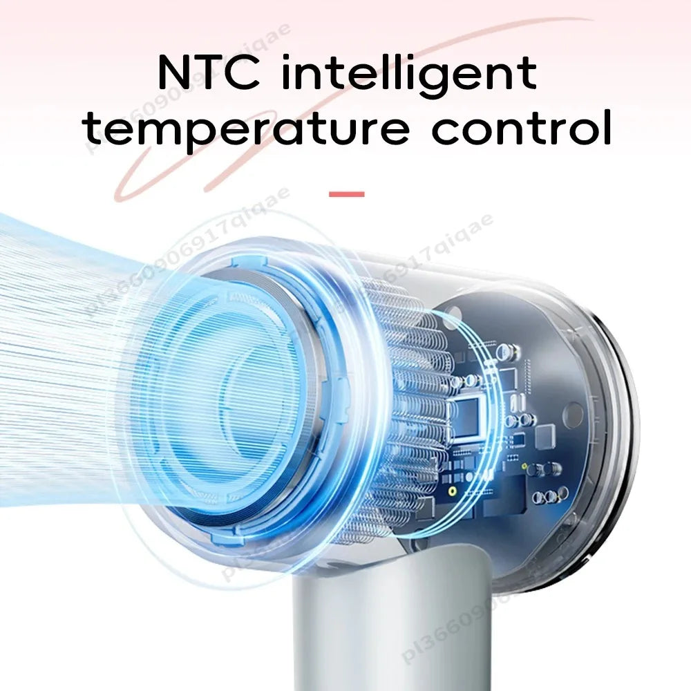 1600W Professinal Leafless Hair Dryer Negative Ion Hair Care Hairdryer Home Powerful Blow dryer Styling Toos Gift For Women