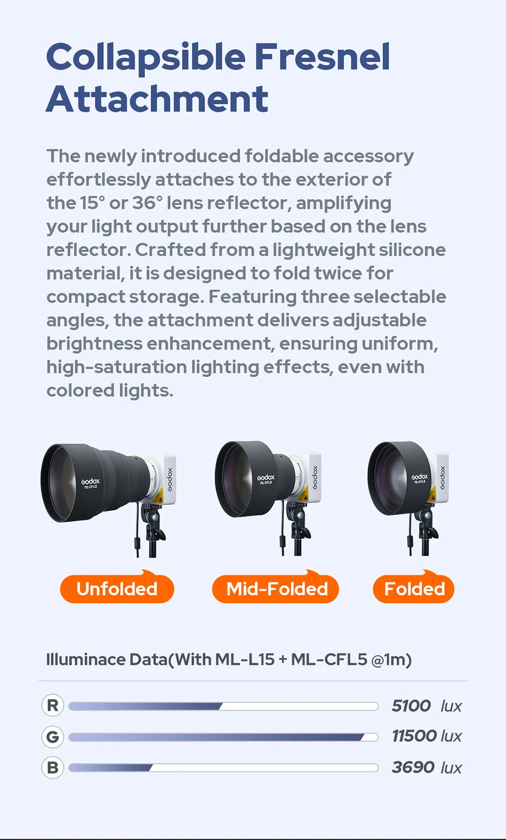 Godox ML100R 110W RGB LED Video Light 2800-6500K 11 FX Effects APP Control Godox Mount for Filmmaking/Live Streaming/Vlog
