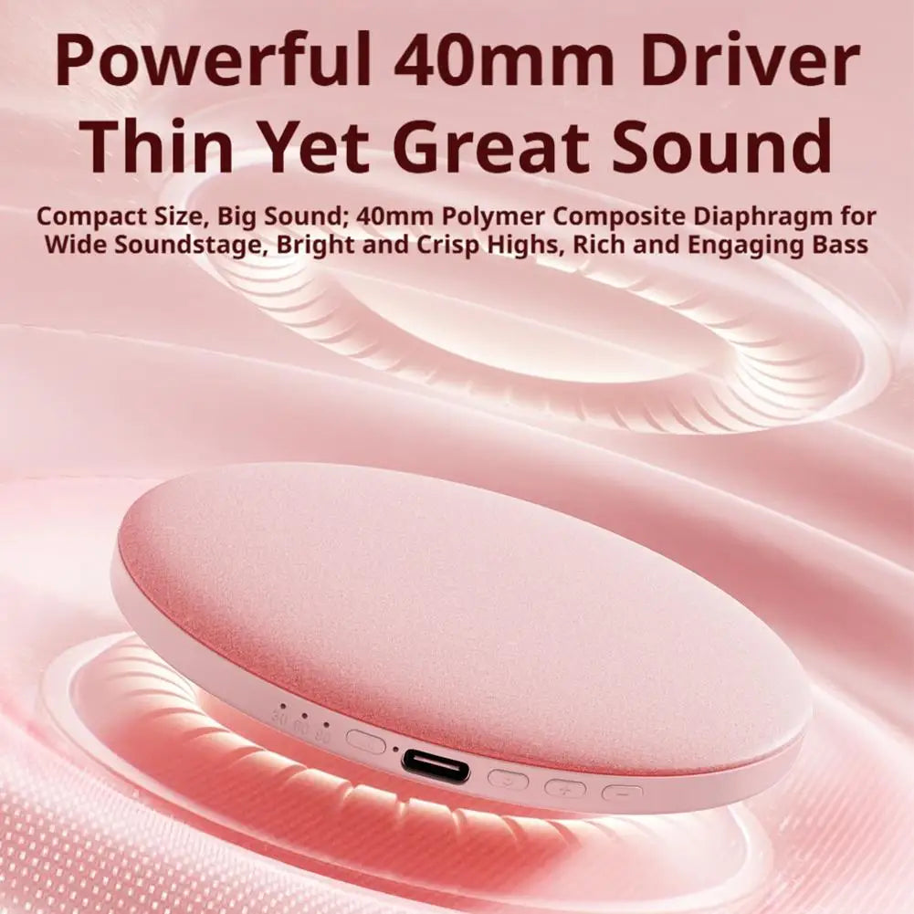 Bluetooth Speaker Under Pillow For Sleep Portable Ultra Slim White Noise Sleep Audio Air Bone Conduction Home Relax Rechargeable