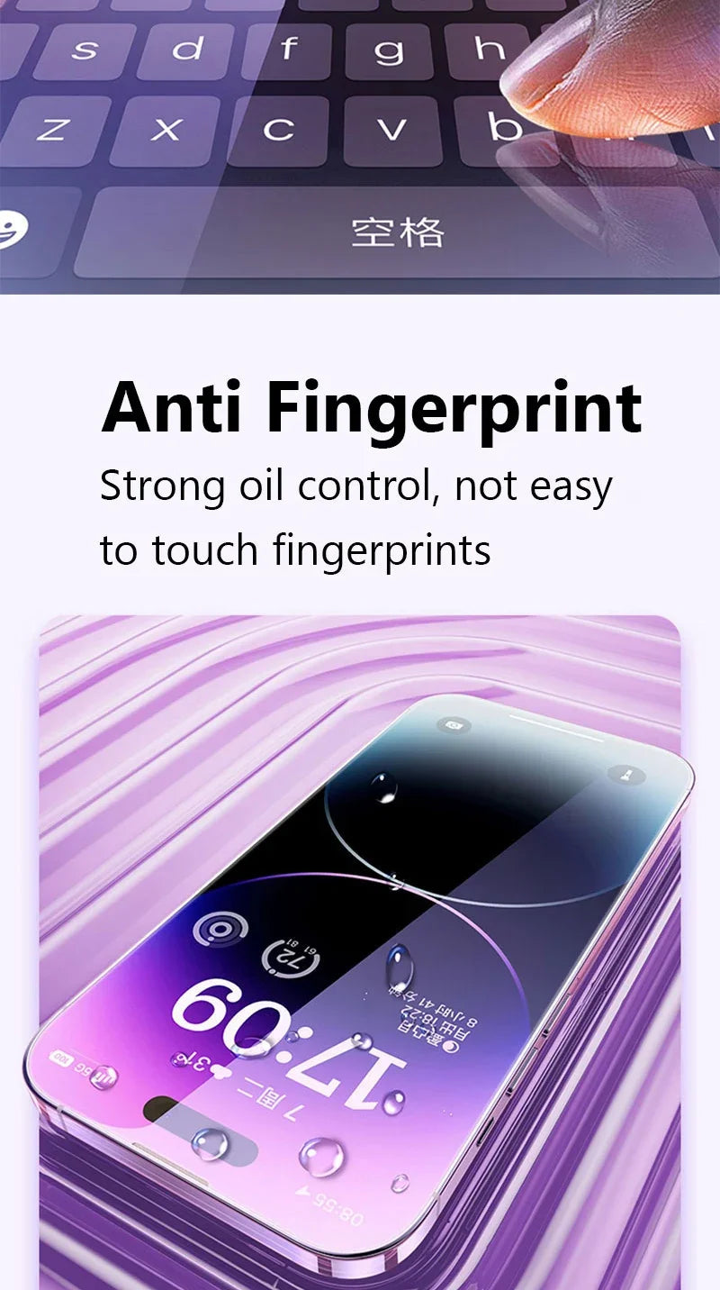 1-5Pcs HD Tempered Glass Screen Protector For iPhone 11 12 13 14 15 16 17 Pro Max 14 15 16 Plus 16 Air Glass Anti-Scratch Film