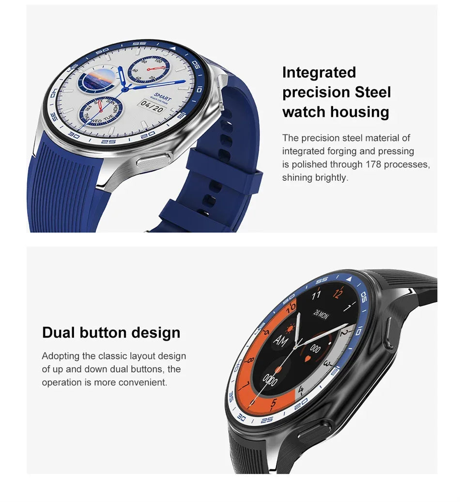 DT Watch X 4G Memory For OPPO Smart Watch Music Video Bluetooth Call IP68 Waterproof AMOLED Smartwatch For TWS Earphones 2026New