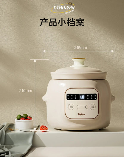 Bear baby food pot electric stew pot porridge small rice cooker porridge pot baby special automatic stew bb soup