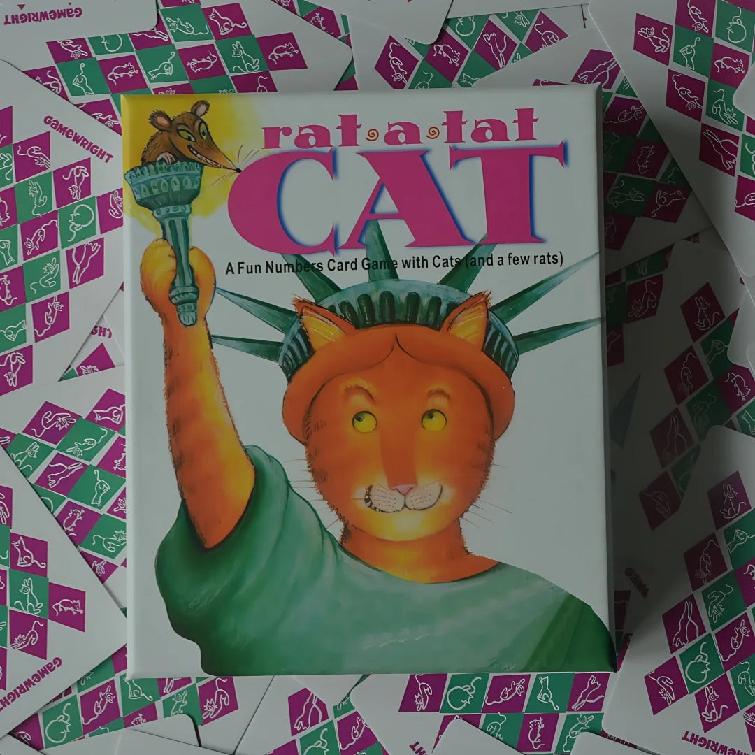 Rat-A-Tat Cat: a Playful Numbers Card Game (Cats, Rats & Fun!) Interesting Card Games, Board Games, Interactive Tabletop Games, with Instruction Manuals in English, French, and Spanish, Ideal Party Games, Suitable as Gifts, P