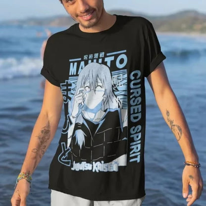 Jujutsu Kaisen Mahito Curse Anime Printed T-shirt Men's and Women's T-shirt Men's Top Sports T-shirt 2026 Summer New Tee