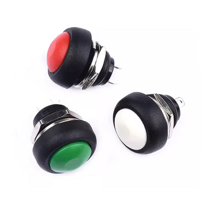 1-10PCS PBS-33B 12MM Small Pushbutton Switches Waterproof Switch Self-resetting Round Without Locking PBS-33B Push button switch