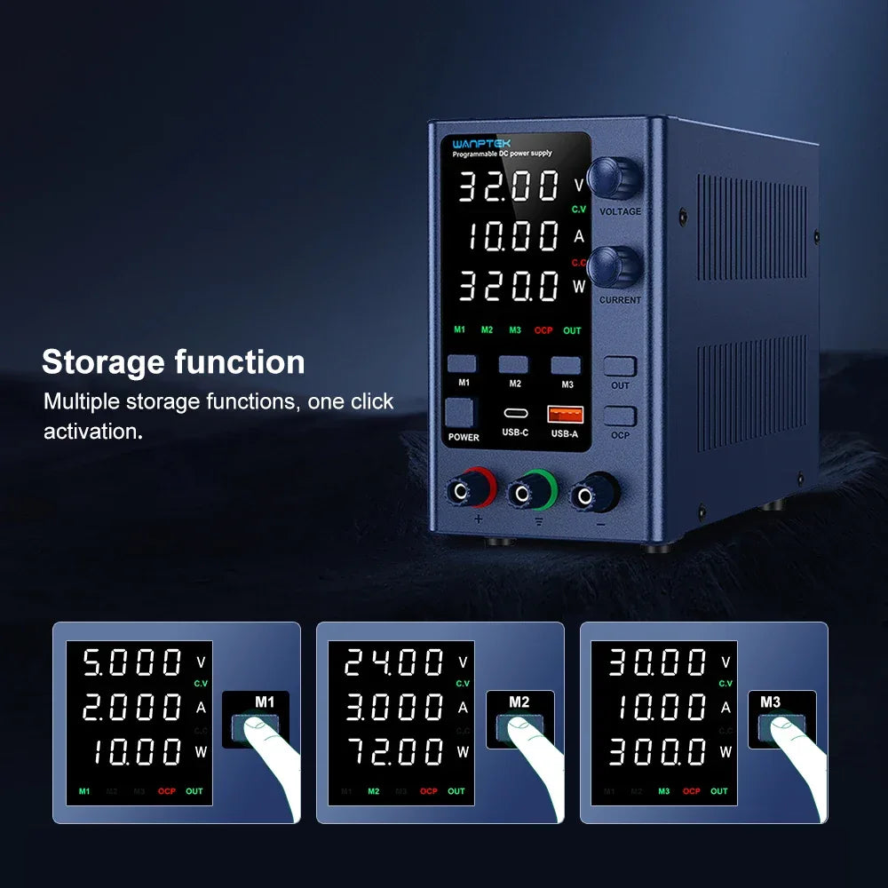 Wanptek DC Laboratory Power Supply 30V 10A 60V 5A 120V 3A Adjustable Voltage Current Applicable voltage 110V 220V Power Supply
