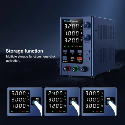 Wanptek DC Laboratory Power Supply 30V 10A 60V 5A 120V 3A Adjustable Voltage Current Applicable voltage 110V 220V Power Supply