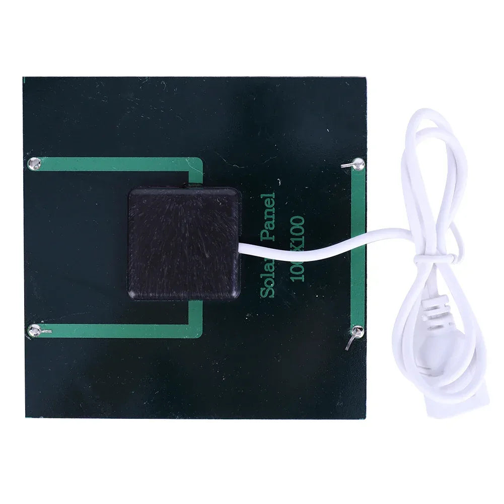 3/5W Battery Charger Solar Panel USB Output Polycrystalline Solar Panel Mobile Power Supply Lightweight for Charger 3.7V Battery