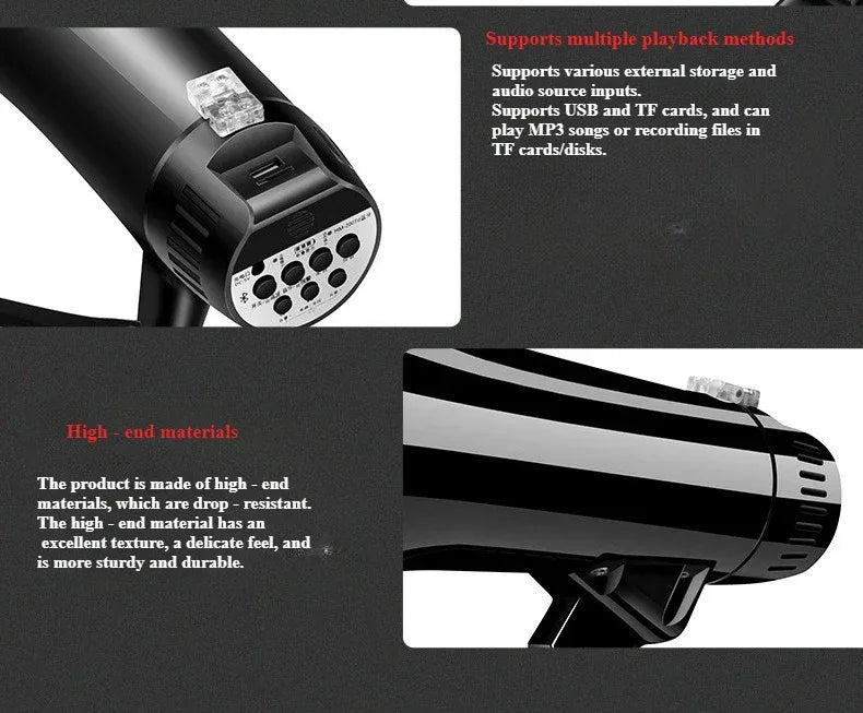40W High-power Portable Rechargeable Lithium Battery Loudspeaker Megaphone Promotion Special Speaker