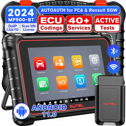 Autel MaxiPRO MP900-BT OBD2 Scanner ECU Coding Bidirectional Scan Tool VIN/License Scan 40+Service Upgraded of MP808BT Pro/MP900
