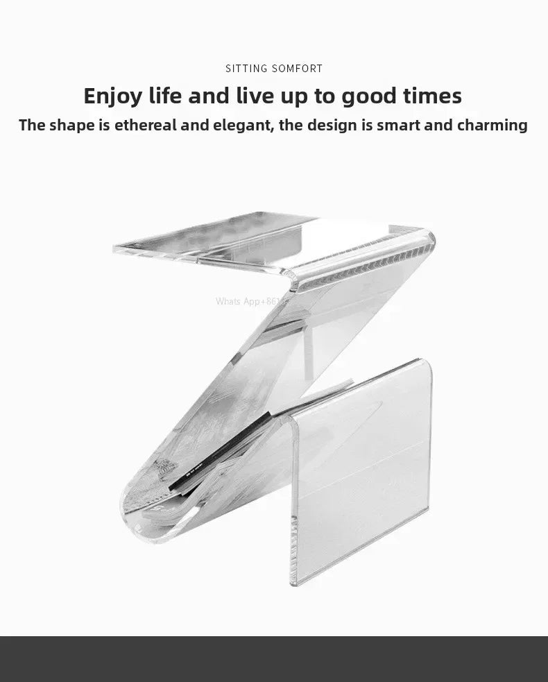 Hot Internet Celebrity Acrylic Creative Small Table Home Living Room Bedside Table Personality Simplicity Special Shape Small Co
