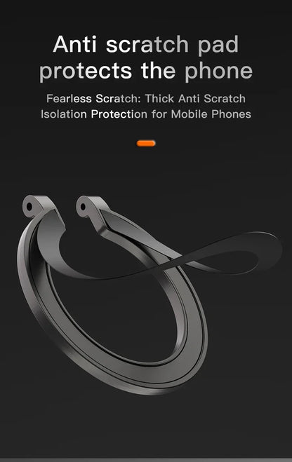 Double Sided Phone Stand Magnetic Phone Ring Holder Kickstand Magnet Grip for MagSafe iPhone 16 15 14 13 12 Pro Max Car Holder