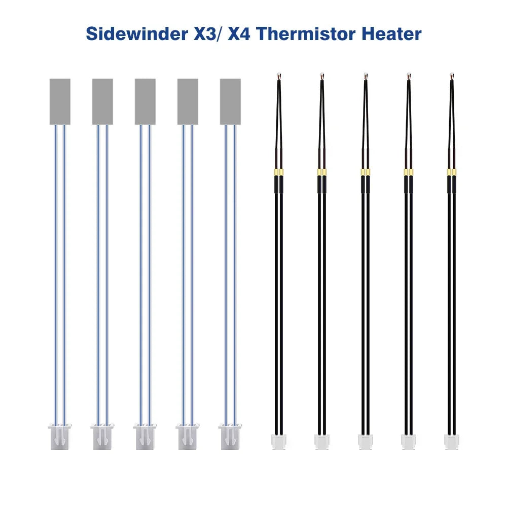 For Artillery SW-X3 X4 3D 24V 48W Ceramic Cartridge Heater Heating Rod 100K NTC Thermistor For Sidewinder X3 X4 3d printer