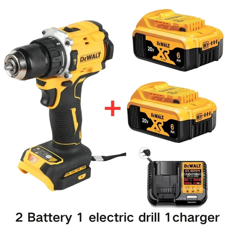 DeWalt DCD805 20V Screwdriver Clave Without Brushes, Compact Drill Tools Driver Battery Impact Wrench, Power Tool Cordless drill