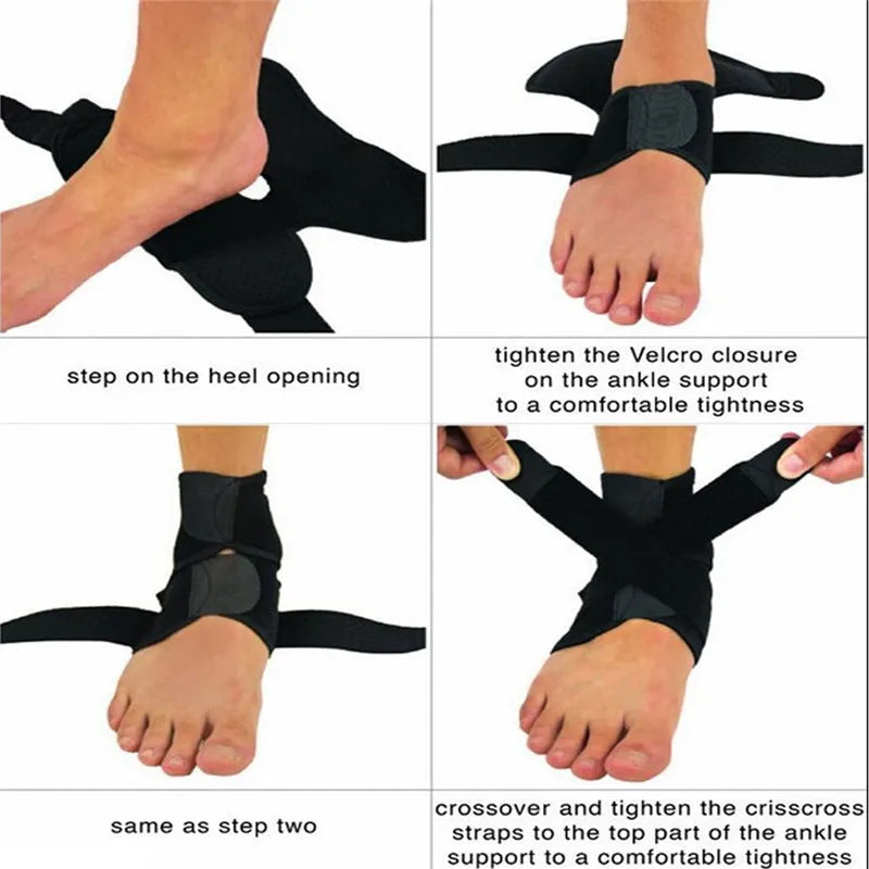 1Pcs Fitness Sports Ankle Brace Gym Elastic Ankle Support Gear Foot Weights Wraps Protector Legs Power Weightlifting 20*26cm