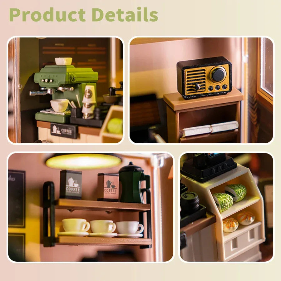 New DIY Miniature House Model with Soft Lights, High-Detail Quality, Easy 1-Hour Assembly, Perfect Birthday & Christmas Gift