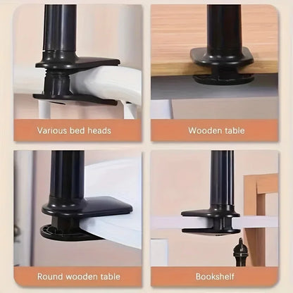 360Rotating Phone Holder Adjustable Long Arm Bed Desk Mount  Cellphone Stand 10in Multifunctional Lazy Bracket Strong Grip