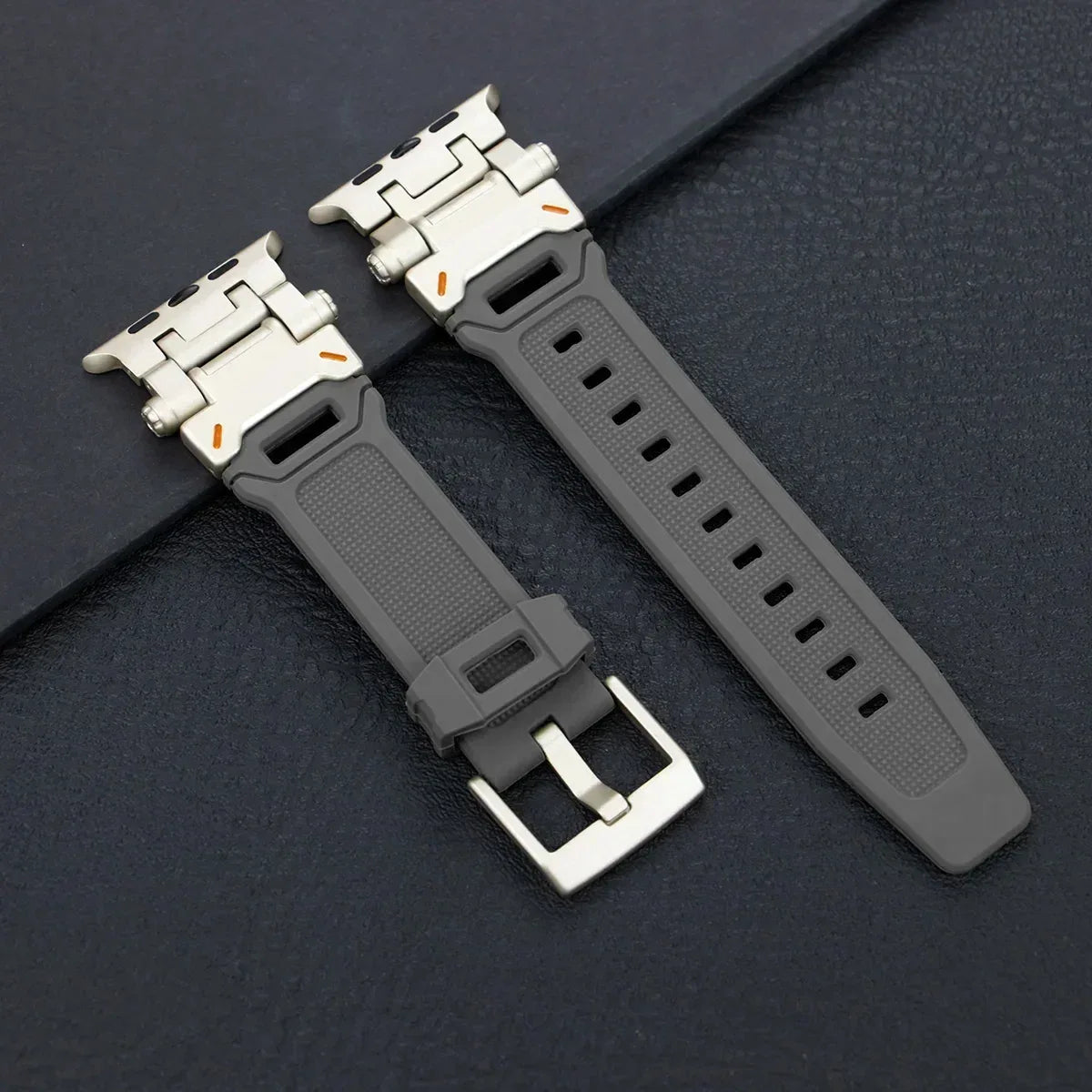 Silicone Sport Band for Apple Watch Ultra 49mm 45mm 42 44mm Rubber Strap for iWatch Series 9 8 7 se 6 5 4 ultra 2 49 Correa