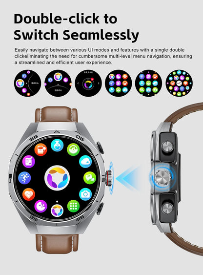 LIGE 2 In 1 Smart Watch With Earbuds NFC Smartwatch TWS Bluetooth Earphone Heart Rate Blood Pressure Monitor Sport Fitness Watch