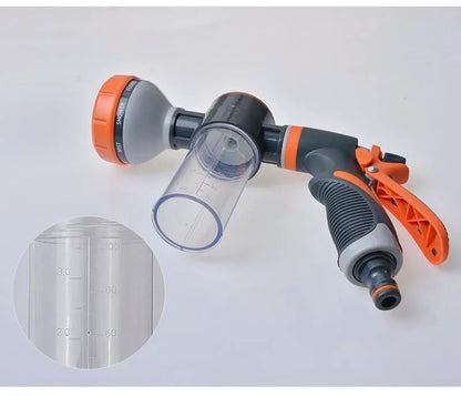 8 Function Foam Lance Water Gun High Pressure Nozzle Jet Garden Car Water Washer Sprayer With Foam Pot Cleaning Car Wash Tool