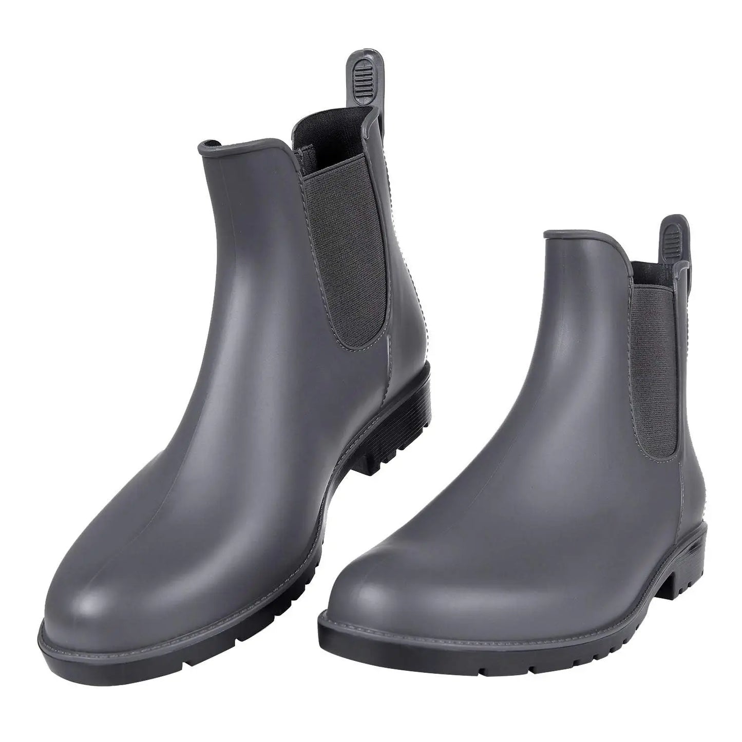 Evshine Fashion Short Rain Shoes For Women New Lady Chelsea Boots Outdoor Anti-slip Waterproof Rain Boots Sodt Rubber Ankle Boot