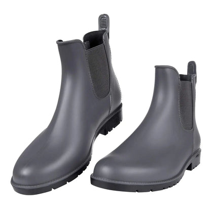 Evshine Fashion Short Rain Shoes For Women New Lady Chelsea Boots Outdoor Anti-slip Waterproof Rain Boots Sodt Rubber Ankle Boot