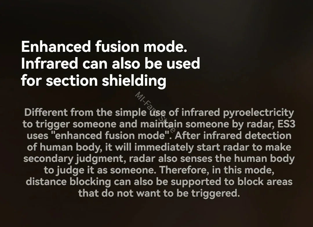 Linptech Smart Human Body Presence Sensor ES3 6M 180° Induction Infrared Pyroelectric Sensor Static Recognition For Xiaomi APP