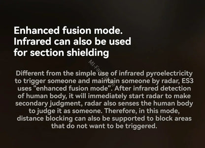 Linptech Smart Human Body Presence Sensor ES3 6M 180° Induction Infrared Pyroelectric Sensor Static Recognition For Xiaomi APP