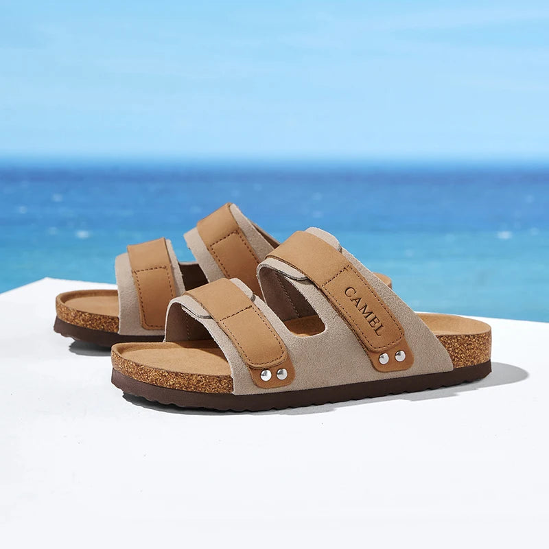 GOLDEN CAMEL Men's Shoes Non-slip Retro Breathable Casual Shoes for Men Women Beach Sandals Summer Fashion Shoes Luxury