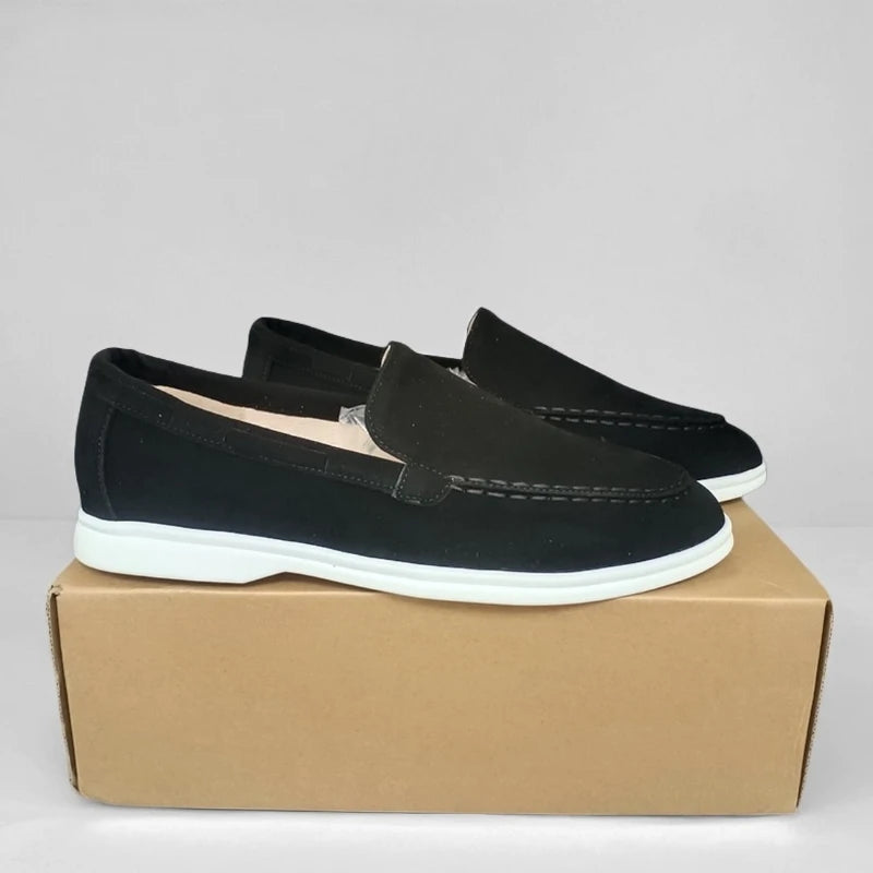 Fashion Classic Suede Leather Loafers Men Casual Shoes Luxury Brand Mens Breathable Slip on Driving Shoes Moccasins