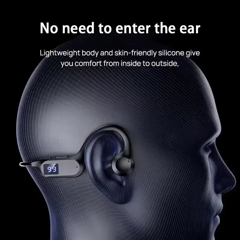 Wireless Earphone Bone Conduction Sport Swimming Bluetooth Compatible Headphone Hand-free With Mic For Running X7 Earbuds